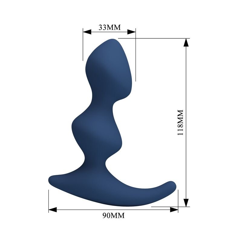 MR PLAY - PLUG ANAL AZUL ERGONÔMICO - Image 3