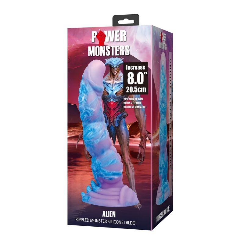 POWER MONSTERS - DILDO DE SILICONE ALIEN FANTASY 20,5 CM Ø 4,8 CM - Image 3