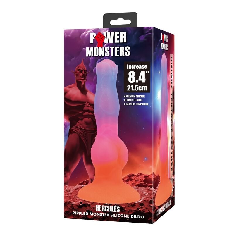 POWER MONSTERS - DILDO DE SILICONE HERCULES FANTASY 21,5 CM Ø 5 CM - Image 2