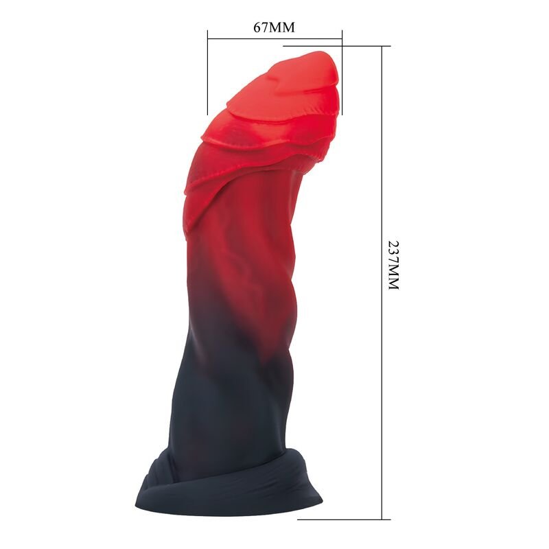 POWER MONSTERS - INFERNAL GOLIATH BICOLOR FANTASY SILICONE DILDO 25 CM Ø 6 CM - Image 5