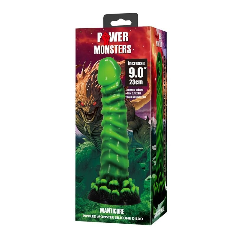 POWER MONSTERS - MANTICORE FANTASY DILDO DE SILICONE 23 CM Ø 5 CM - Image 3