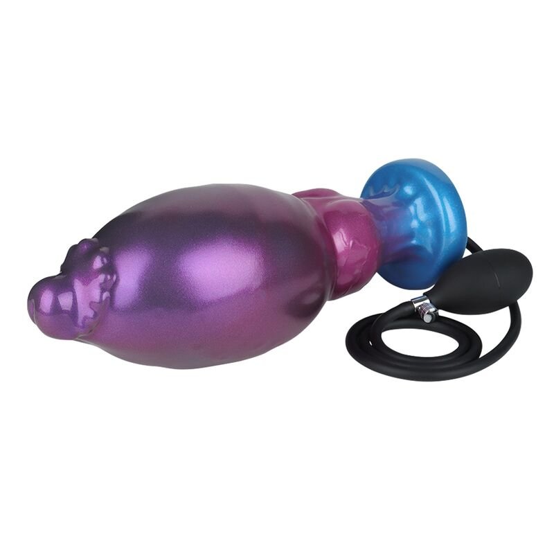 POWER MONSTERS - RIFT TITAN BICOLOR DILDO DE SILICONE INFLÁVEL FANTASIA 24 CM Ø 5 CM - Image 4