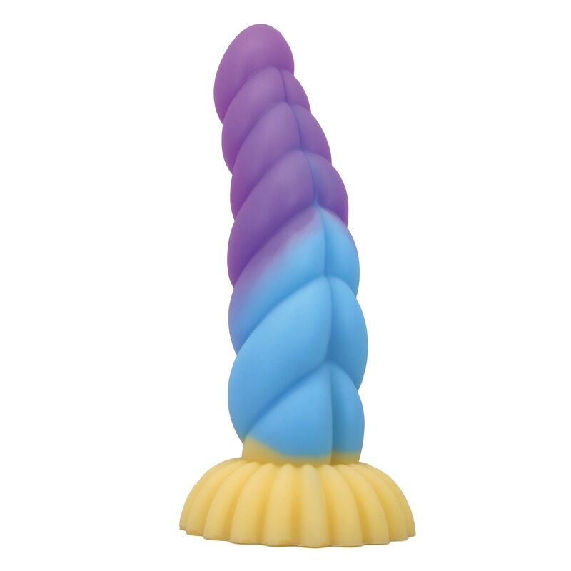 POWER MONSTERS - UNICÓRNIO TRICOLOR FANTASIA DE SILICONE 22 CM Ø 5 CM - Image 4