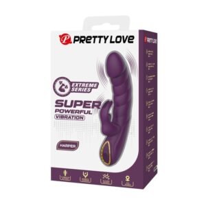PRETTY LOVE – VIBRADOR COELHO RECARREGÁVEL HARPER COM 10 FUNÇÕES – ROXO