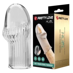 PRETTY LOVE – CAPA PENIANA HUEL PARA AUMENTAR A GROSSURA DO SEU PÊNIS TRANSPARENTE