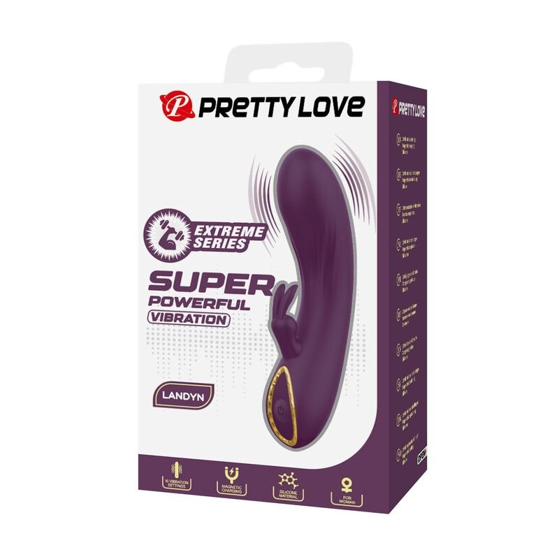 PRETTY LOVE - VIBRADOR COELHO RECARREGÁVEL LANDYN COM 10 FUNÇÕES - ROXO - Image 2