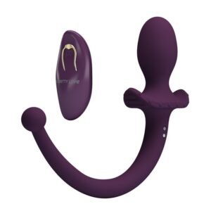 PRETTY LOVE – LIOEA PLUG ANAL VIBRATÓRIO COM RABO 12 FUNÇÕES ROXO COM CONTROLE REMOTO