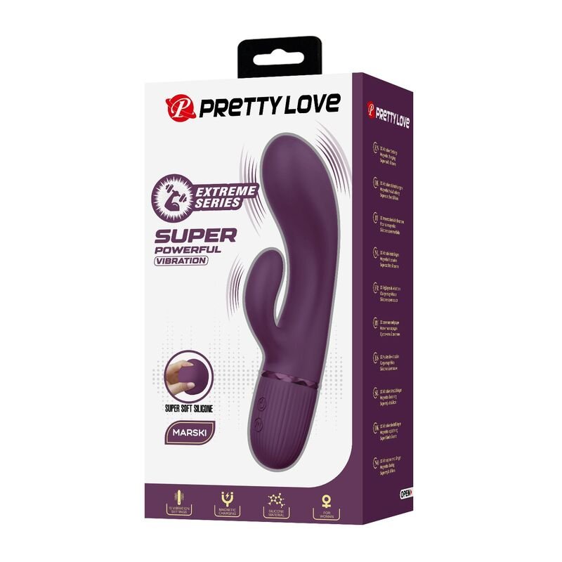 PRETTY LOVE - MARGIE VIBRADOR COELHO RECARREGÁVEL COM 10 FUNÇÕES ROXO - Image 2
