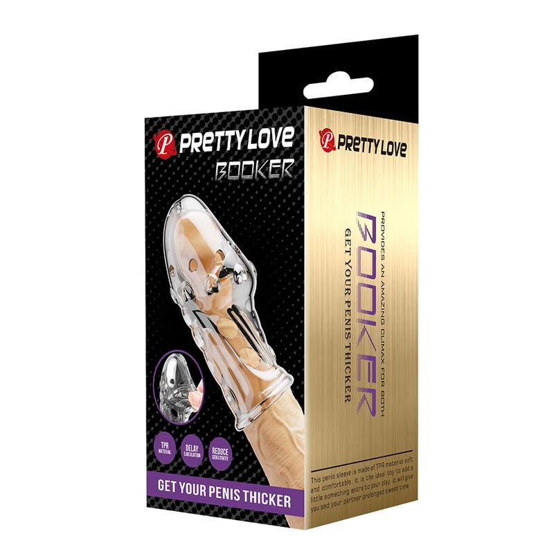 PRETTY LOVE - CAPA PENIANA ROCKER PARA AUMENTAR A ESPESSURA DO SEU PÊNIS TRANSPARENTE - Image 3