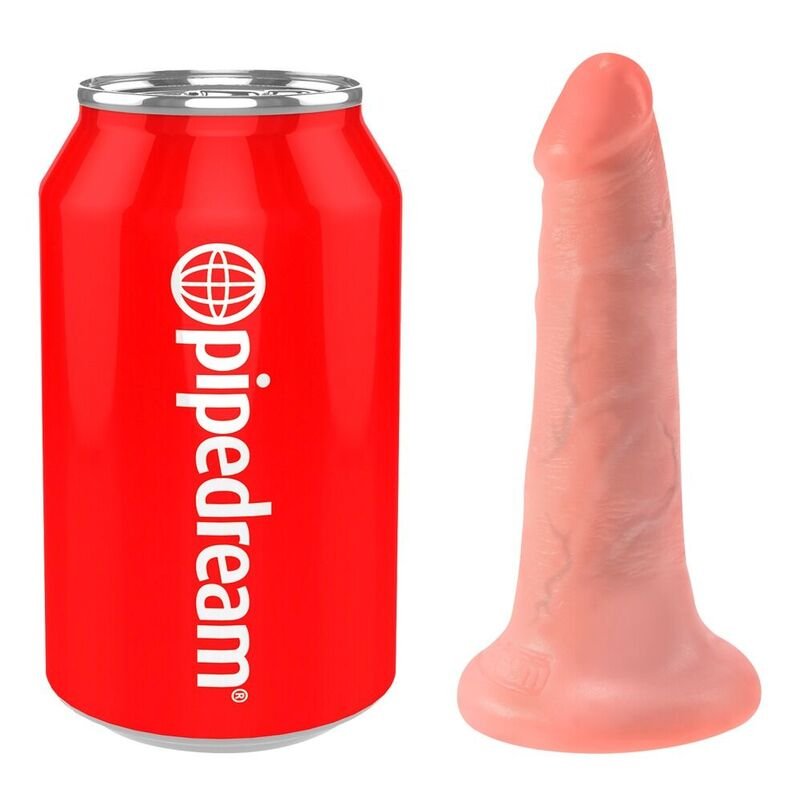 KING COCK - DILDO COM BOLAS 14 CM CARNE
