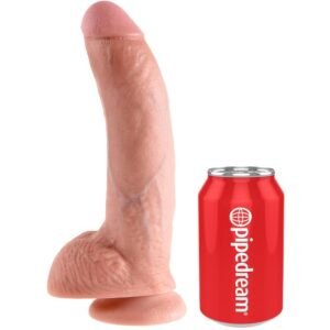 KING COCK – 9 CARNE DE DILDO COM BOLAS 22.9 CM