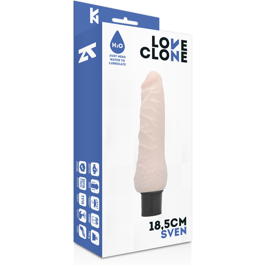 LOVECLONE - VIBRADOR AUTO LUBRIFICANTE SVEN 18.5 CM -O- 3.3 CM - Image 4