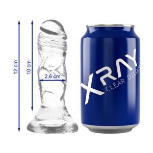 X RAY – DILDO TRANSPARENTE 12 CM -O- 2.6 CM