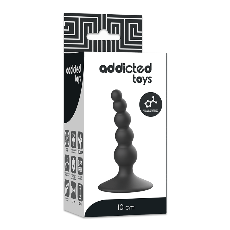 ADDICTED TOYS - PLUG SEXUAL ANAL 10 CM PRETO - Image 5