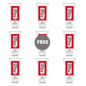 AQUA TRAVEL – LUBRIFICANTE À BASE DE ÁGUA AQUA TRAVEL LOLLIPOP SABOR – 50 ML 8+1 GRÁTIS