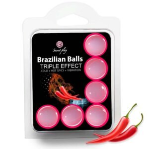 SECRETPLAY – CONJUNTO 6 BOLAS BRASILEIRAS EFEITO TRIPLO