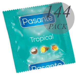 PASANTE – SACO TROPICAL DE PRESERVATIVOS 144 UNIDADES