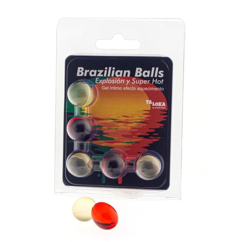 TALOKA - 5 BOLAS BRASILEIRAS GEL EMOCIONANTE SUPER QUENTE EFEITO - Image 2