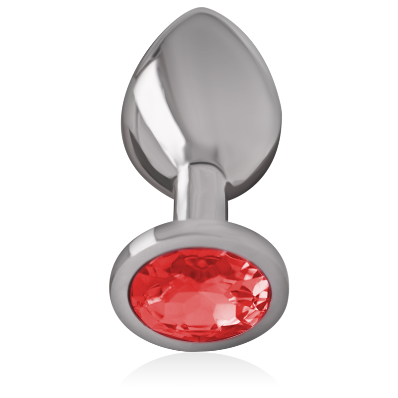 INTENSE - PLUG ANAL DE METAL COM CRISTAL VERMELHO TAMANHO M - Image 2