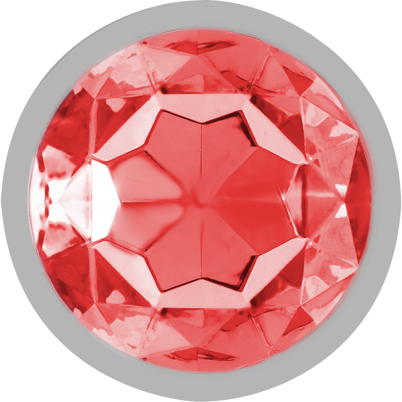 INTENSE - PLUG ANAL DE METAL COM CRISTAL VERMELHO TAMANHO M - Image 3