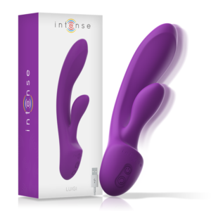 INTENSE – VIBRADOR LUIGI COELHO SILICONE LÍQUIDO ROXO