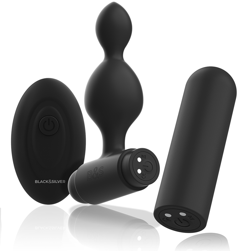 BLACK&SILVER - CONTROLE REMOTO DE PLUG ANAL DE SILICONE TUCKER PEQUENO - Image 4