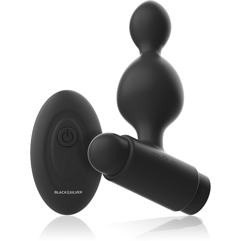 BLACK&SILVER - CONTROLE REMOTO DE PLUG ANAL DE SILICONE TUCKER PEQUENO - Image 2