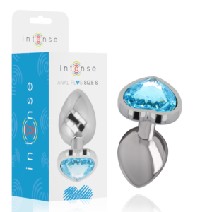 INTENSE – PLUG ANAL DE METAL DE ALUMÍNIO AZUL CORAO TAMANHO S