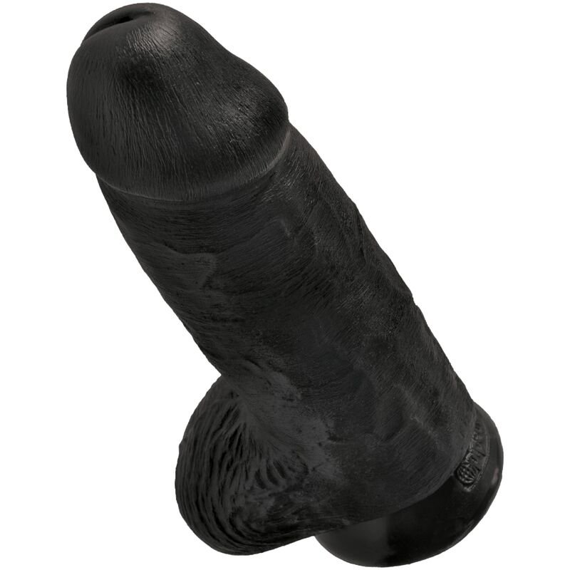 KING COCK - PÊNIS GORDINHO REALISTA 23 CM PRETO - Image 4