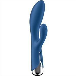 SATISFYER – SPINNING COELHO 1 CLITÓRIS E ESTIMULAO G-SPOT AZUL