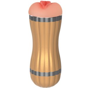 ARMONY – BEVIS DUPLO MASTURBADOR VAGINAL E BOCAL SEM VIBRAÇÃO DOURADO