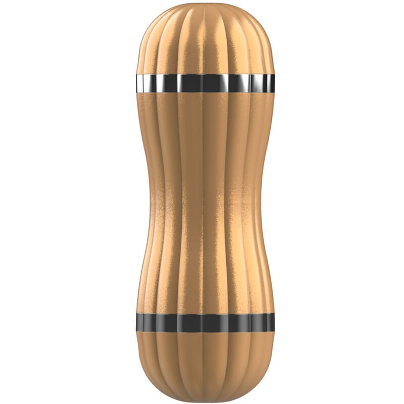 ARMONY - BEVIS DUPLO MASTURBADOR VAGINAL E BOCAL SEM VIBRAÇÃO DOURADO - Image 4