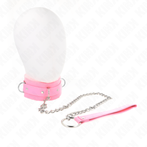 KINK – COLAR COM TRELA 65 CM COM RESTRIÇÕES ROSA 36-42 CM X 5,5 CM