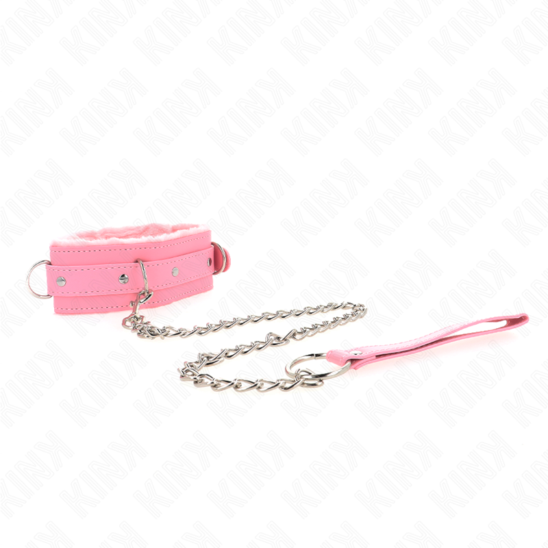 KINK - COLAR COM TRELA 65 CM COM RESTRIÇÕES ROSA 36-42 CM X 5,5 CM - Image 3