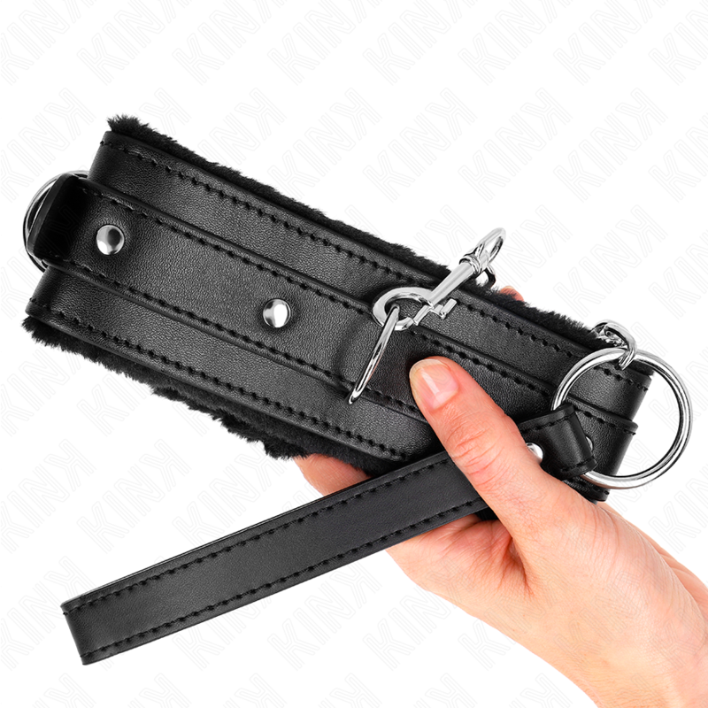 KINK - COLAR COM TRELA 65 CM COM RESTRIÇÕES PRETO 36-42 CM X 5,5 CM - Image 4