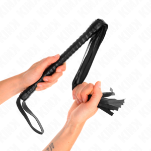 KINK – CHICOTE COM CABO TEXTURADO PRETO 48,5 CM
