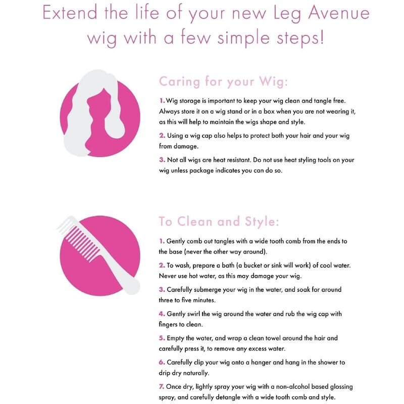 LEG AVENUE - PERUCA LONGA LINHA BANGIN PRETA - Image 2