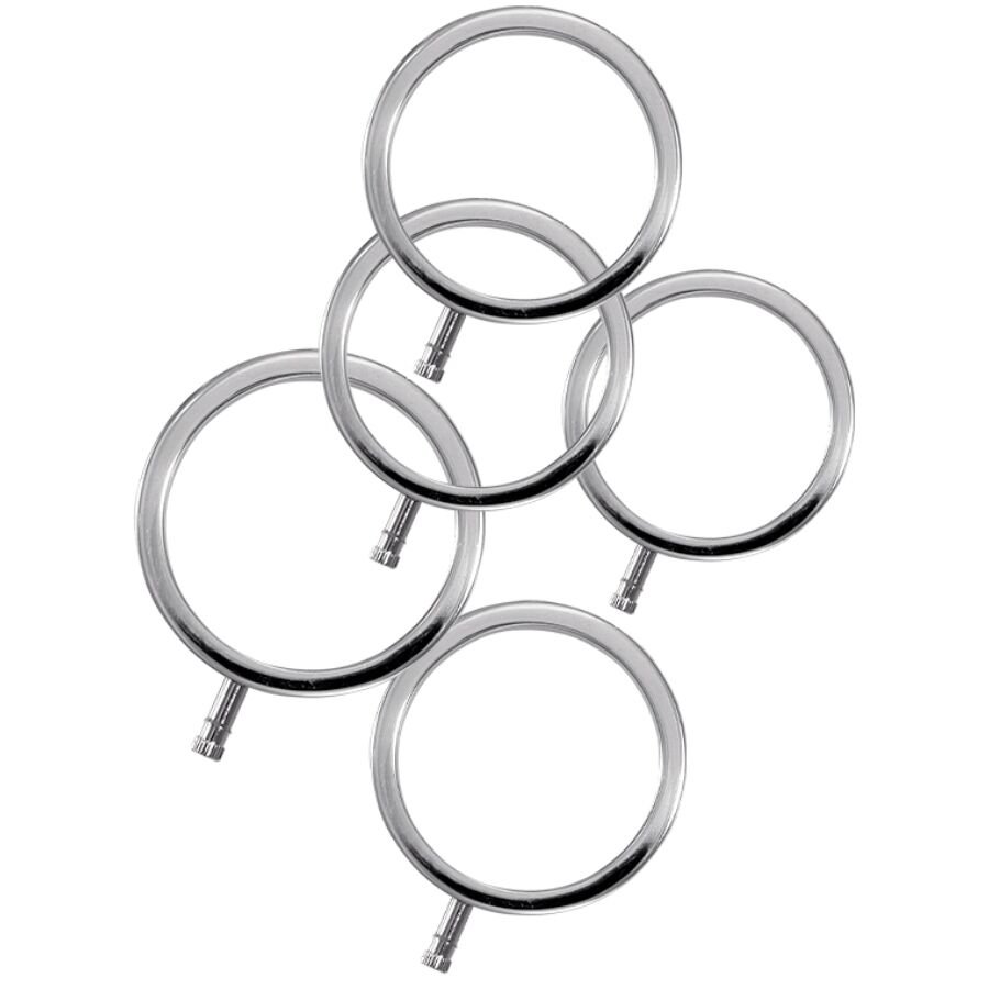 ELECTRASTIM - ANÉIS DE METAL ELECTRARINGS PACOTE COM 5