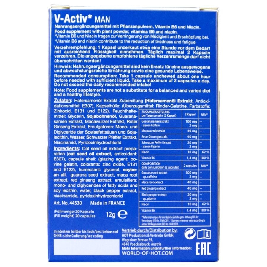HOT - V-ACTIV CAPS MAN 20 UNIDADES - Image 4