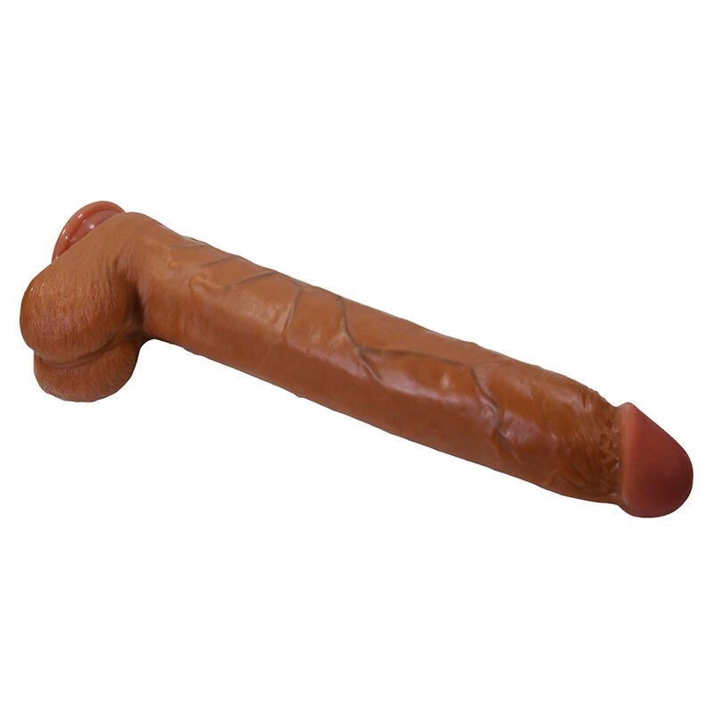 PRETTY LOVE - DANY DILDO FLEXÍVEL REALISTA COM VENTOSA 36 CM -Ø- 5,6 CM MARROM - Image 3