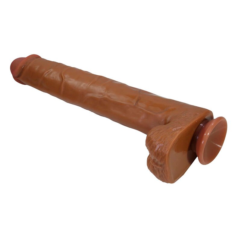 PRETTY LOVE - PAT DILDO FLEXÍVEL REALISTA COM VENTOSA 40 CM -Ø- 6 CM MARROM - Image 4