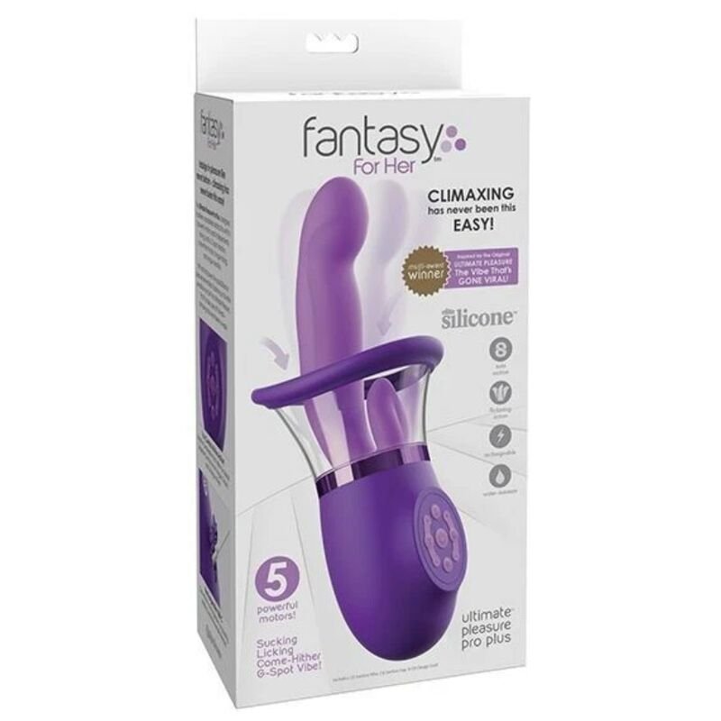 FANTASY FOR HER - VIBRADOR RABBIT PRO PLUS ULTIMATE PLEASURE ROXO 20,3 CM - Image 5