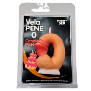 DIABLO PICANTE – VELA EM FORMATO DE PÊNIS COM O NÚMERO 0 NA COR DA PELE