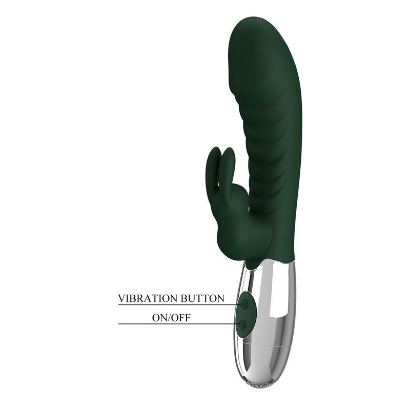 PRETTY LOVE - VIBRADOR COELHINHO NAUGHTY 30 FUNÇÕES RECARREGÁVEL VIA USB VERDE - Image 4