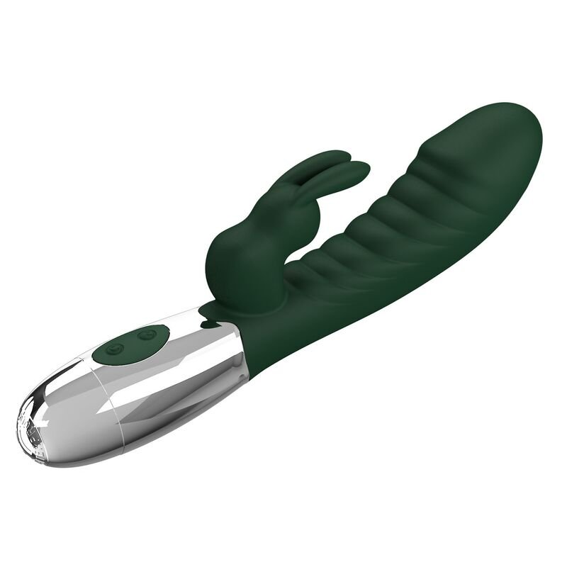 PRETTY LOVE - VIBRADOR COELHINHO NAUGHTY 30 FUNÇÕES RECARREGÁVEL VIA USB VERDE - Image 5