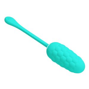 PRETTY LOVE – OVO VIBRANTE COM TEXTURA MARINHA RECARREGVEL AQUA GREEN