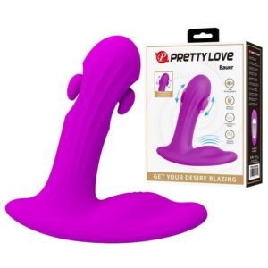 PRETTY LOVE – MASSAGEADOR DE PRÓSTATA RECARREGÁVEL BAUER COM 12 MODOS – ROXO