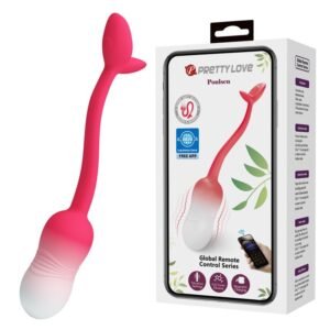 PRETTY LOVE – OVO VIBRATÓRIO COM CONTROLE POR APP PULSEN, 12 FUNÇÕES, RECARREGÁVEL VIA USB, ROSA