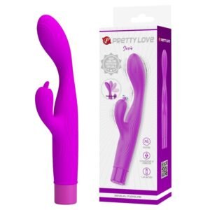 PRETTY LOVE – VIBRADOR JENE COM DUPLA ESTIMULAÇÃO DO PONTO G E DO CLITÓRIS – ROXO