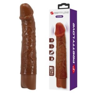 PRETTY LOVE – VIBRADOR REALISTA LEONARDO 20 CM Ø 4 CM MARROM